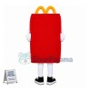 Cartoon Smiley Red Paper Box Mascot Costume