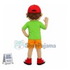 Blue-eyed Boy of Childrens Clothing Net Mascot Costume