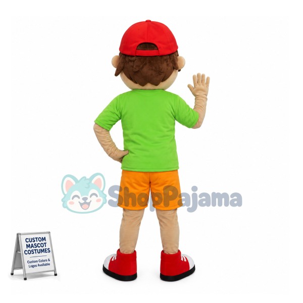 Blue-eyed Boy of Childrens Clothing Net Mascot Costume