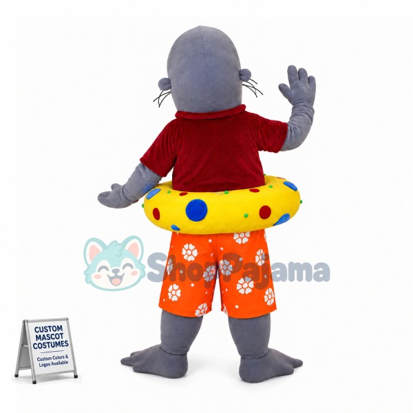 The Swimming Coach Sea Lion Mascot Costume