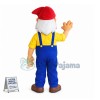 Service Station White Beard Grandpa Mascot Costume