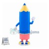 Blue Pencil Mascot Costume For Stationery Store