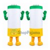 Eco-friendly Battery Mascot Costume for Ladybug Supermarket