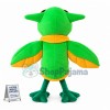 Pretty Lark Holding Bunch of Flowers Mascot Costume