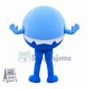 The Laughing Cartoon Light Blue Ball Mascot Costume