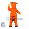 Adult Orange & Yellow House Dog Mascot Costume