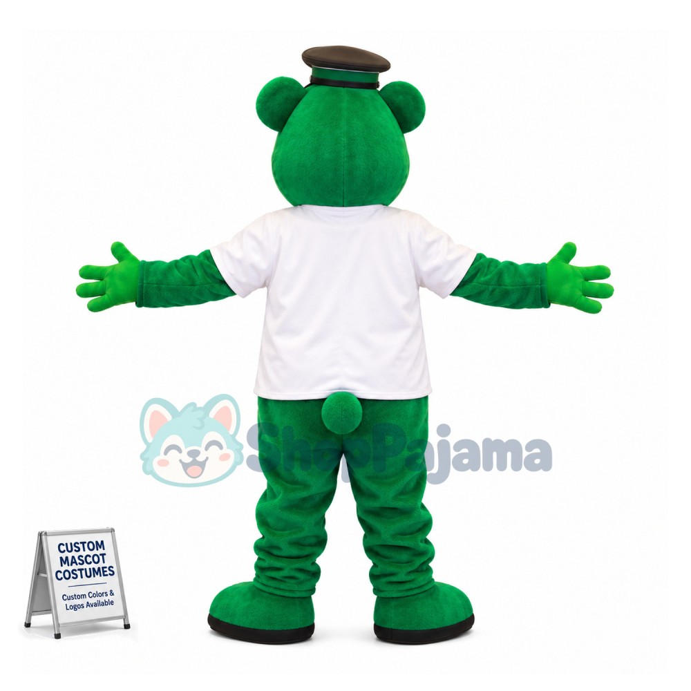 The Guide Green Bear Mascot Costume