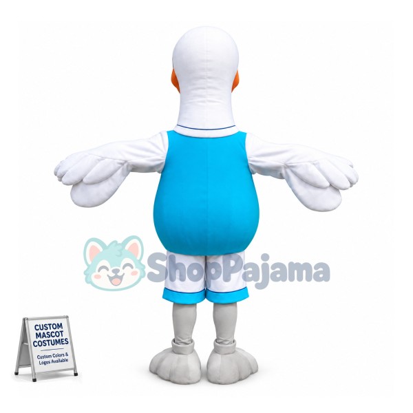 White Goose of The Fair Mascot Costume
