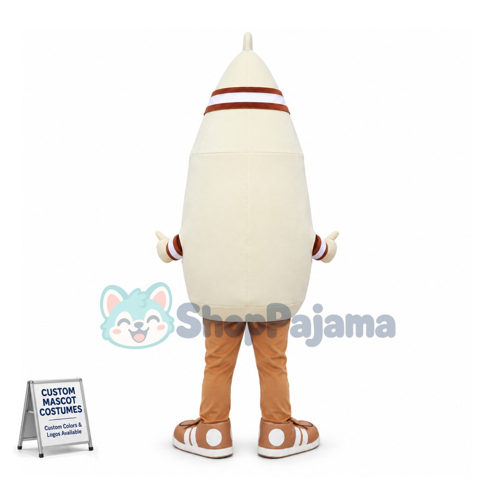 Thick Brown Eyebrow Pencil Mascot Costume