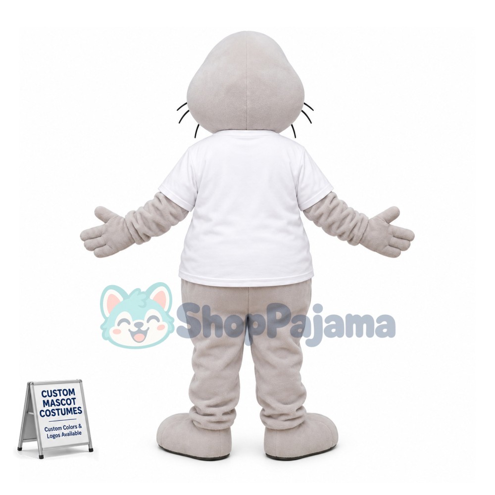 Mild Beige Walrus Adult Mascot Costume