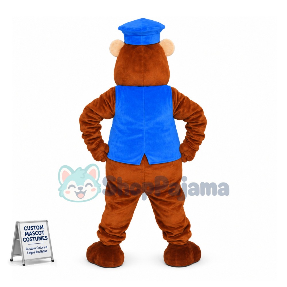 Brown Beaver of the Security Council Mascot Costume