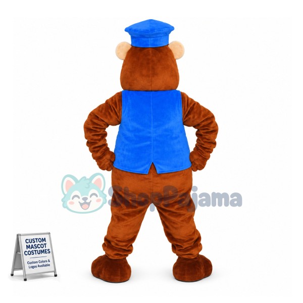 Brown Beaver of the Security Council Mascot Costume