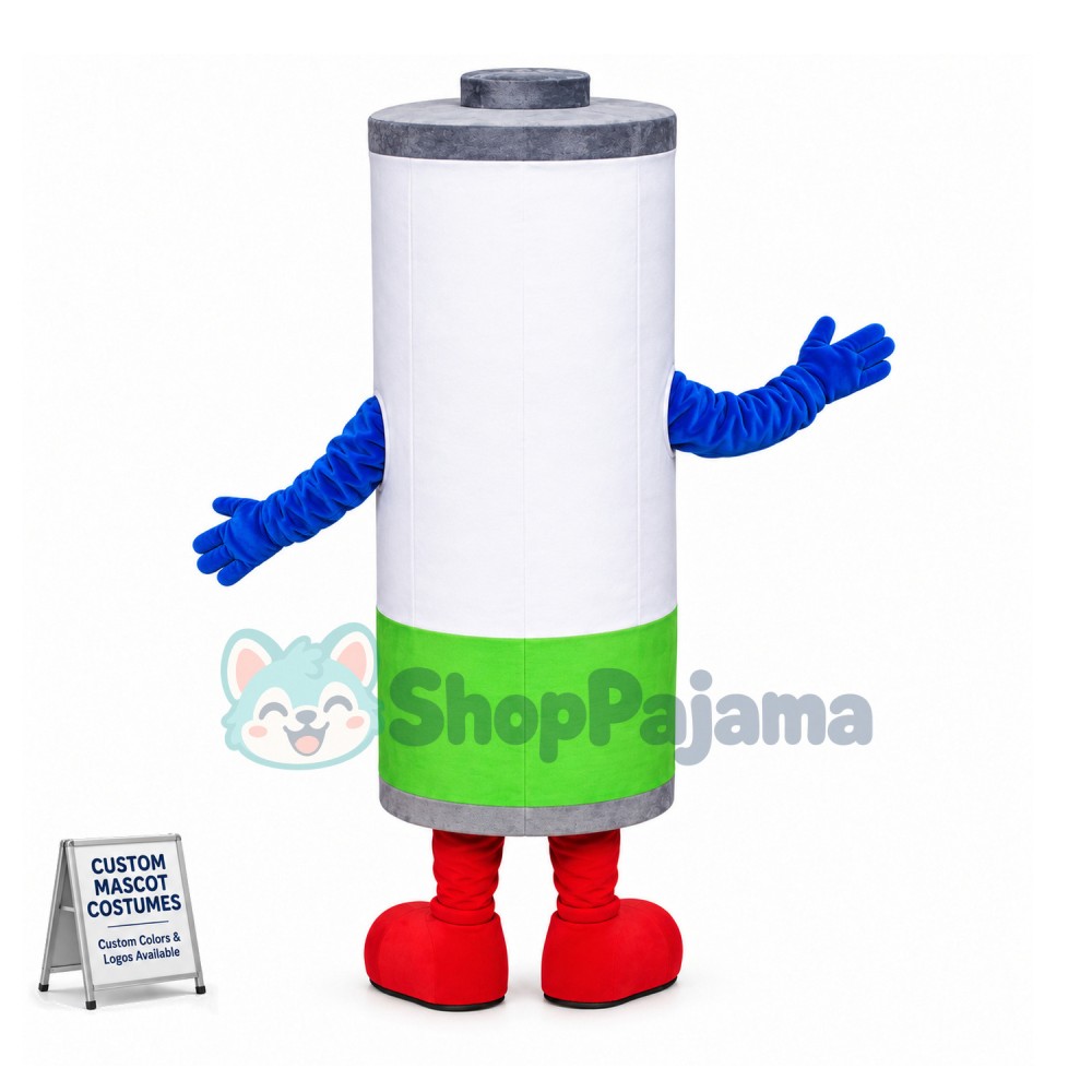 Eco-battery for Waste Disposal Mascot Costume