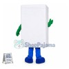 White Smart Drum Washing Machine Mascot Costume