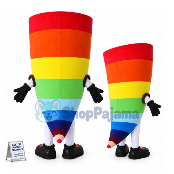 Conch Shaped Colored Pencil Mascot Costume