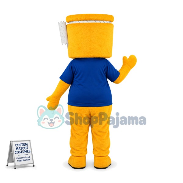 The Sealed Yellow Jar Doll Mascot Costume