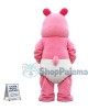 Baby Pink Hippo Wearing Diapers Mascot Costume