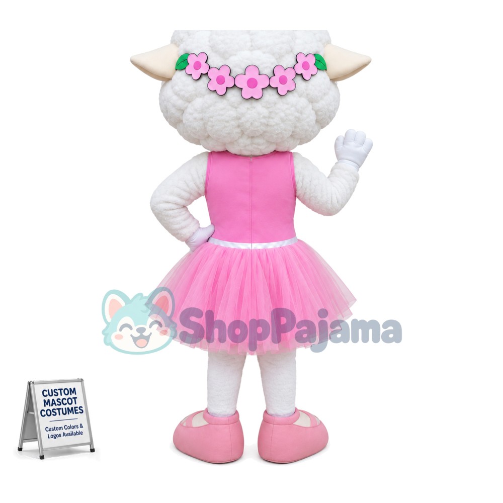 The Graceful Ballerina Sheep Mascot Costume