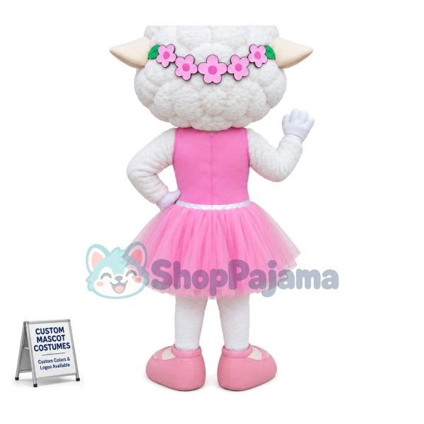 The Graceful Ballerina Sheep Mascot Costume
