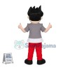 Uniformly Dressed Packing Staff Mascot Costume