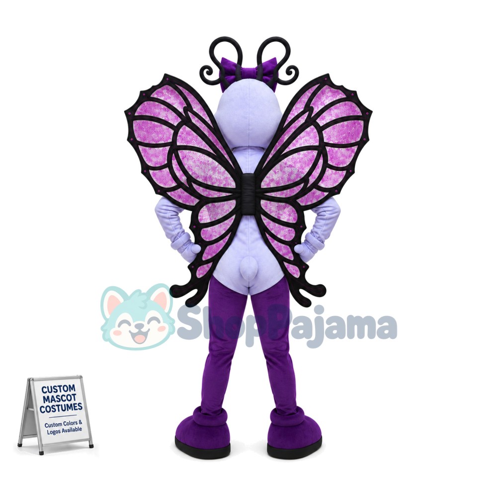 Exquisite The Sexy Violet Butterfly Mascot Costume