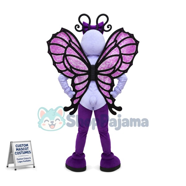 Exquisite The Sexy Violet Butterfly Mascot Costume