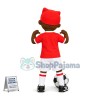 Black Boy Playing Football Mascot Costume