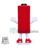 Soft Red Toothbrush Cartoon Mascot Costume