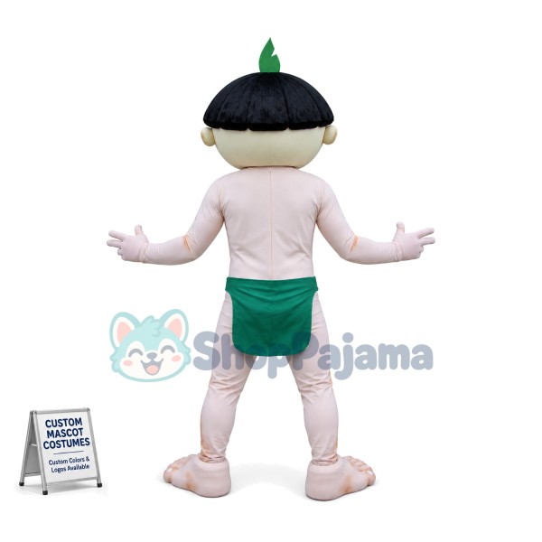 The Bare Muscular Geek Mascot Costume