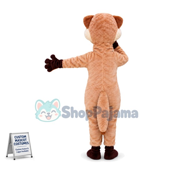 Surprised The Slim Squirrel Mascot Costume