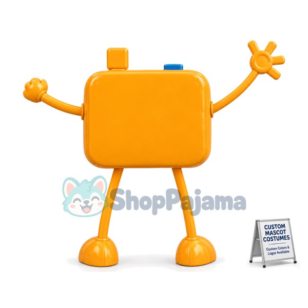 Yellow Camera for Timed Photos Mascot Costume