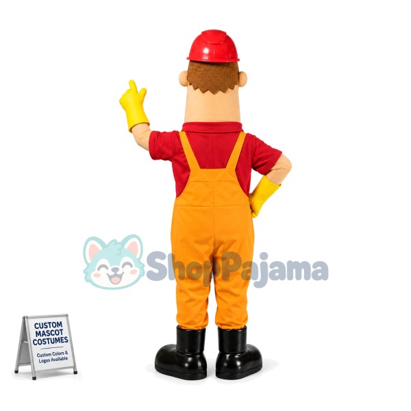 The Car Engine Repairer Mascot Costume