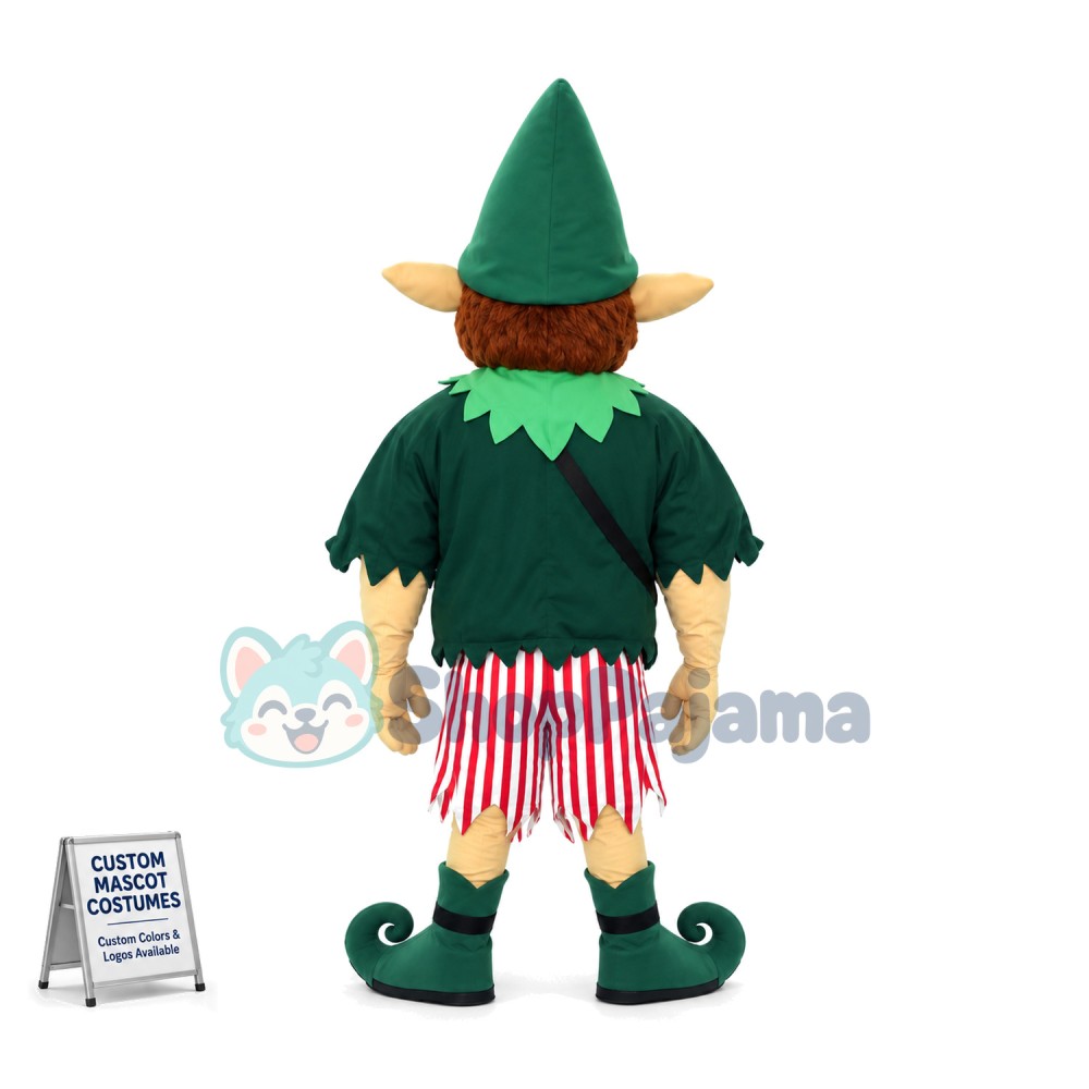 Big Nosed Elf In The Deep Forest Mascot Costume