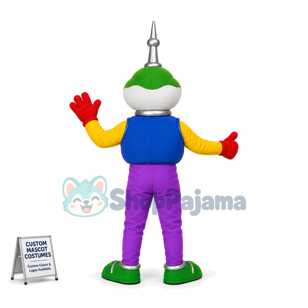 Towering Lightning Rod Doll Mascot Costume