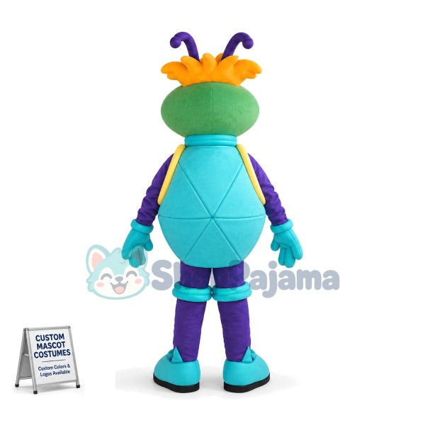 Tentacle Monster In Protective Coat Mascot Costume