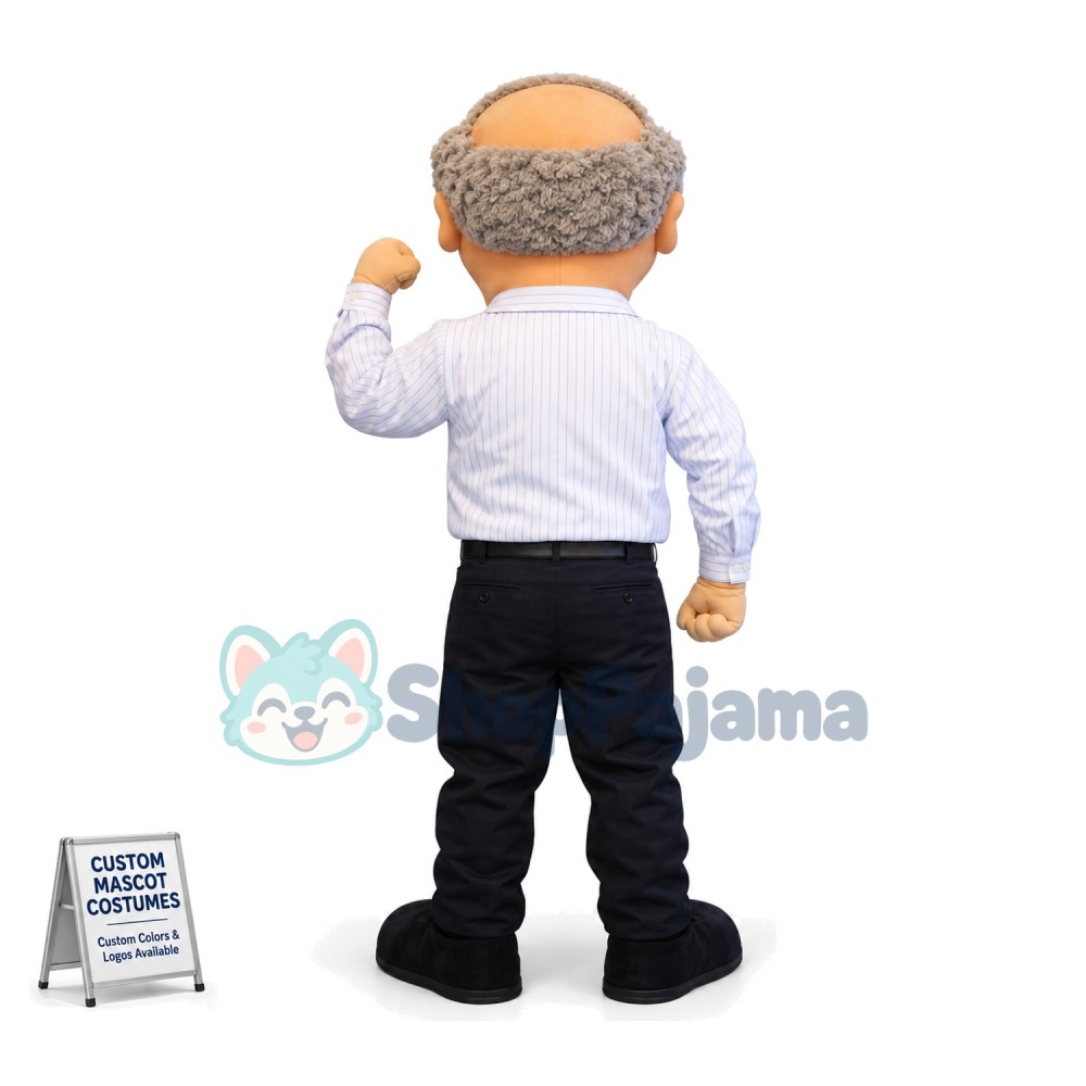 The Old Principal On Motivational Speech Mascot Costume