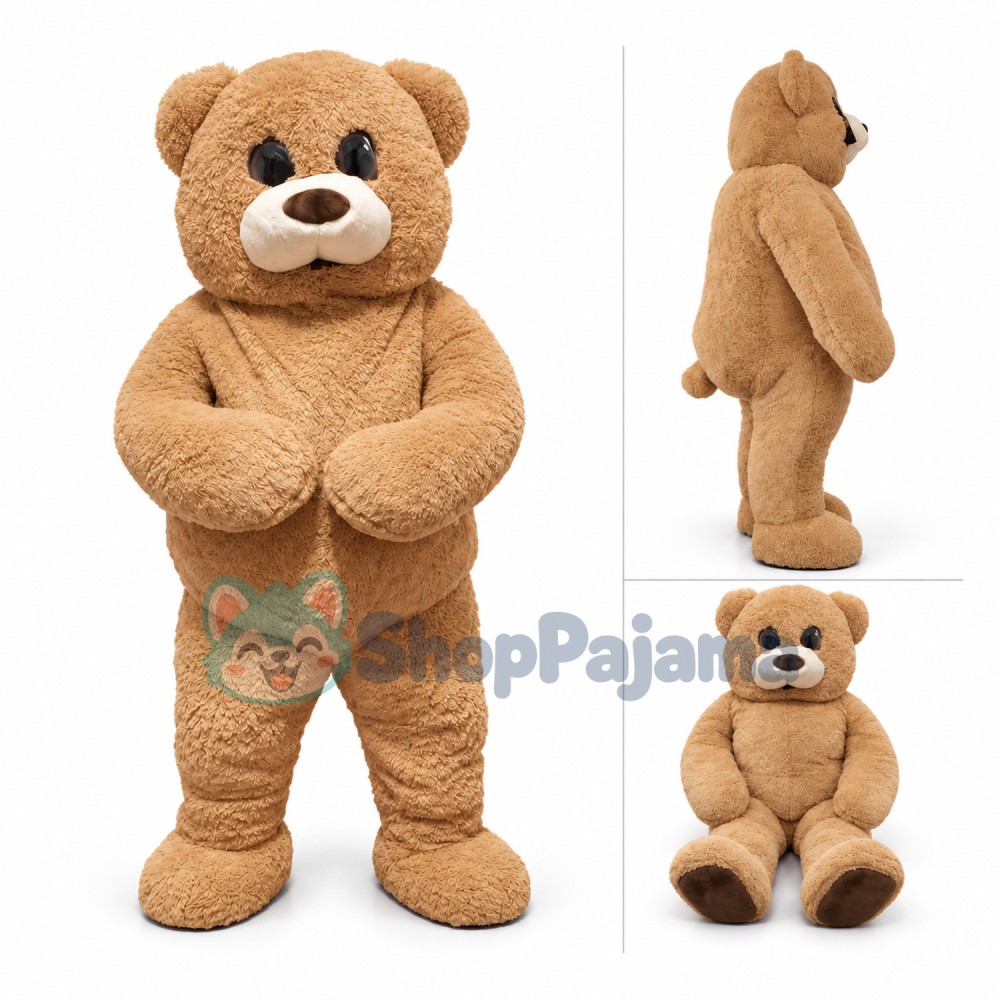 Likable Plush Teddy Bear Mascot Lightweight Costume
