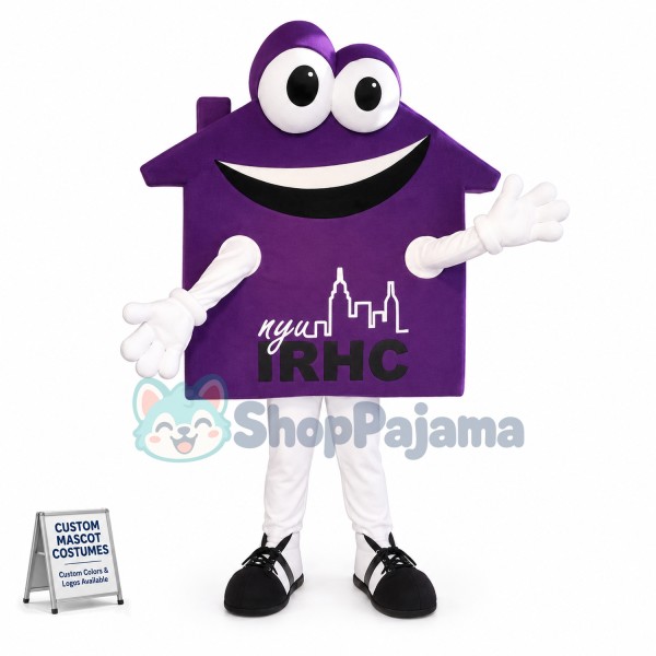 Obvious Purple Signage Mascot Costume