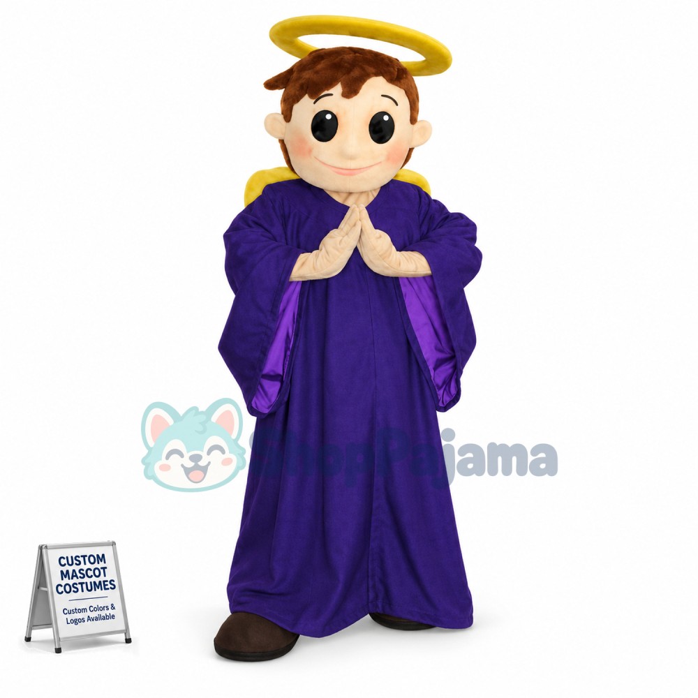 Holy Western Angel Mascot Costume