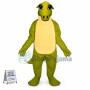 Strong Bright Green Dinosaur Mascot Costume