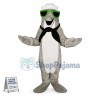 Crew Dolphin With Sunglasses Mascot Costume