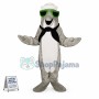 Crew Dolphin With Sunglasses Mascot Costume