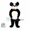 Black & White Dog Sticking Out Tongue Mascot Costume