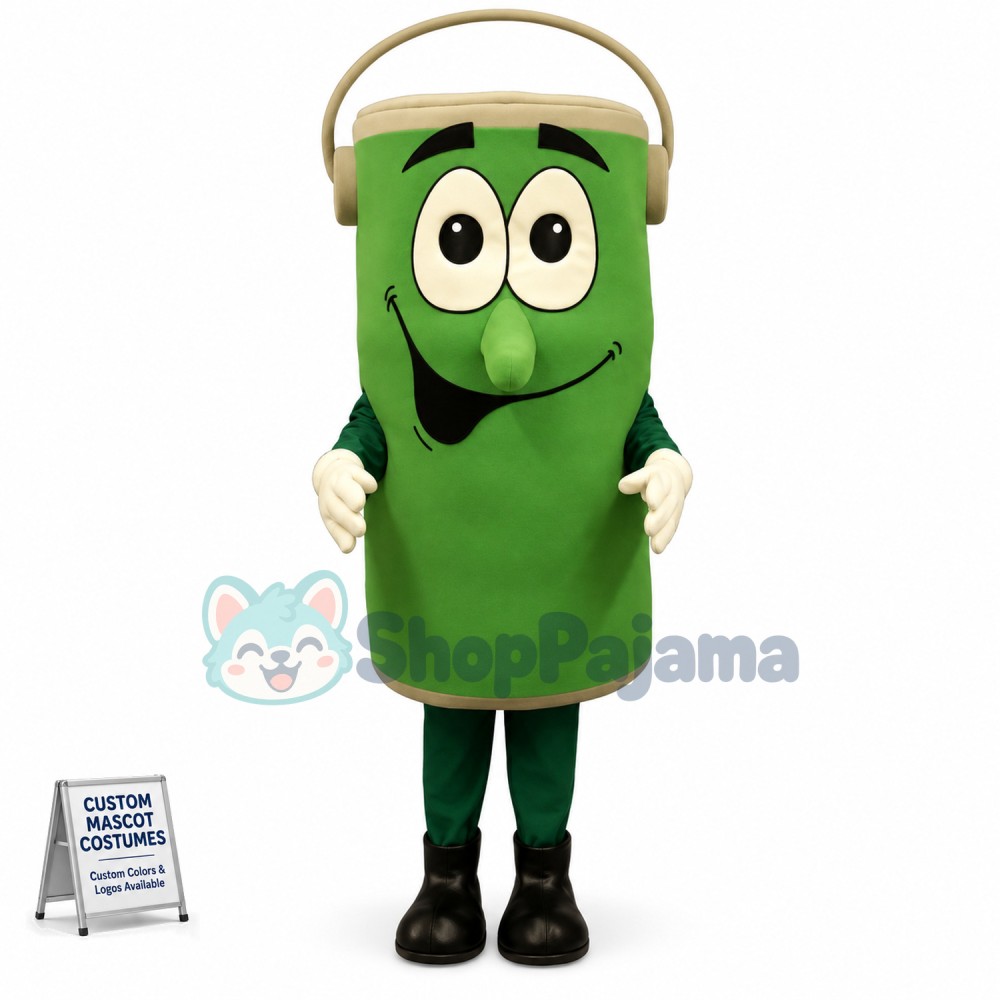 Green Energy-saving Battery Mascot Costume