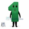 Green Model of Number One Mascot Costume