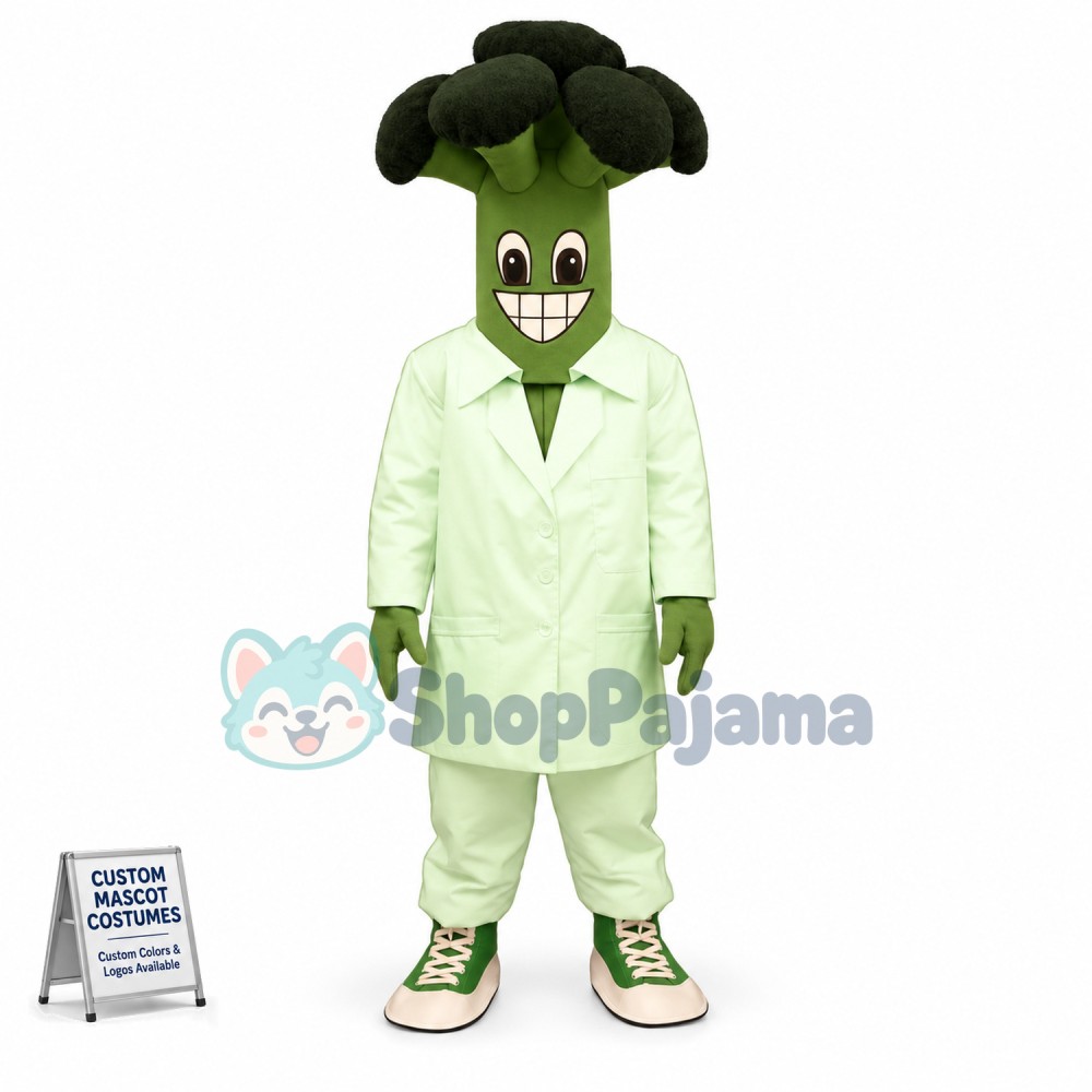 Broccoli Man Mascot Costume Whole Outfit