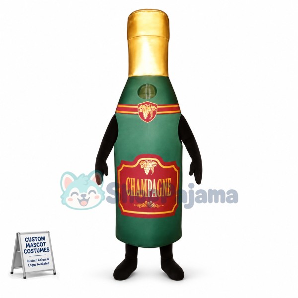 Exquisite Champagne Bottle Mascot Costume