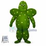 Big Cactus Covered With Petals Mascot Costume