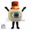 Big Eyeball With Blue Pupil Mascot Costume