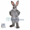 Angry Easter Gray Bunny Mascot Costume